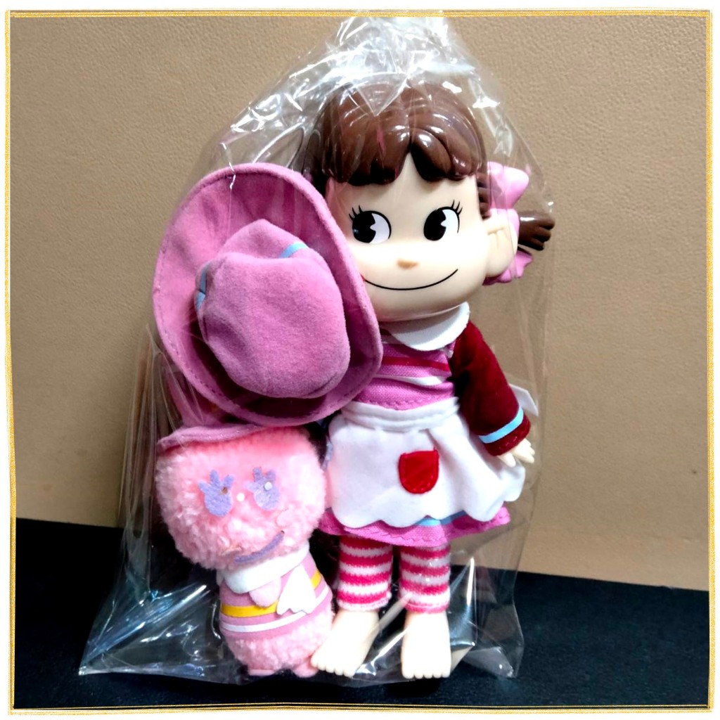 日本帶回早期絕版正版二手現貨無盒無袋-不二家PEKO牛奶妹POP+娃娃+人形公仔玩偶-無鞋