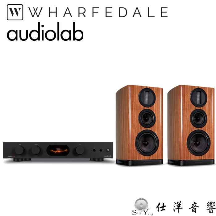 Audiolab 7000A 綜合擴大機 +Wharfedale AURA 2 書架喇叭 公司貨保固三年