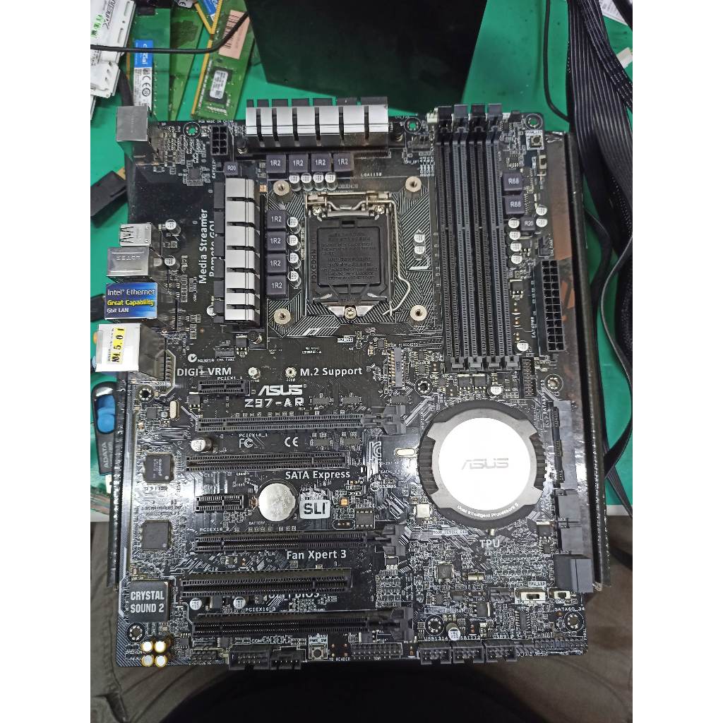 『昇航電腦』中古 二手 華碩ASUS Z97-AR DDR3/1150腳位/intel 4代主機板/附擋板