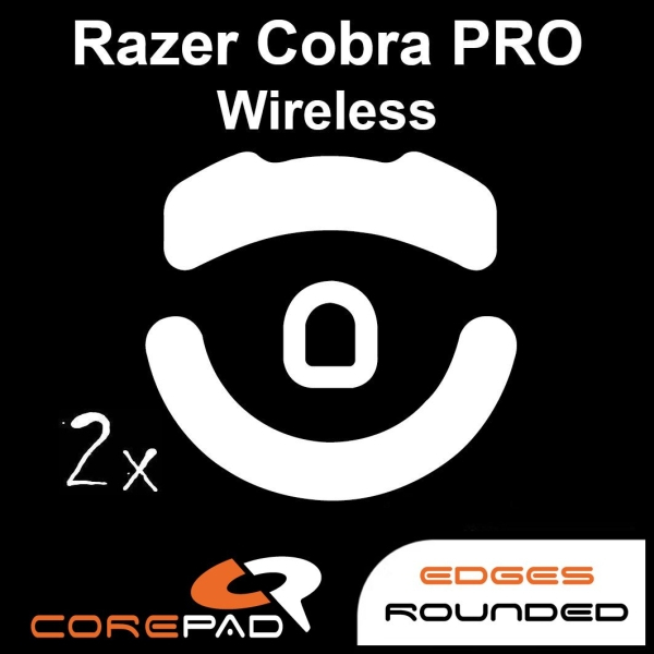 德國 Corepad ｜ Razer Cobra Pro Wireless 眼鏡蛇 Wired ｜ 滑鼠鼠腳貼 鼠貼腳貼