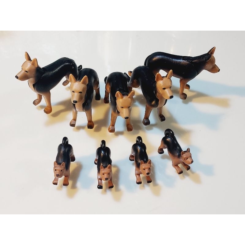 Playmobil摩比 動物 狗 大小隻狼犬 狼犬