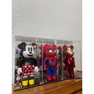 [臺灣工廠現貨]Be@rbrick 磁吸式400%+100% 小方格/庫柏力克熊/展示盒/壓克力展示盒