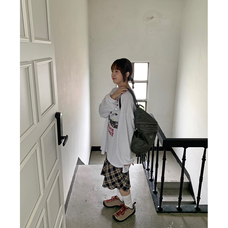 [ RENDERT_TW ] 🇰🇷韓國 BA-ON PAPRIKA 上下拼格紋 波浪蘇格蘭長裙 復古古著