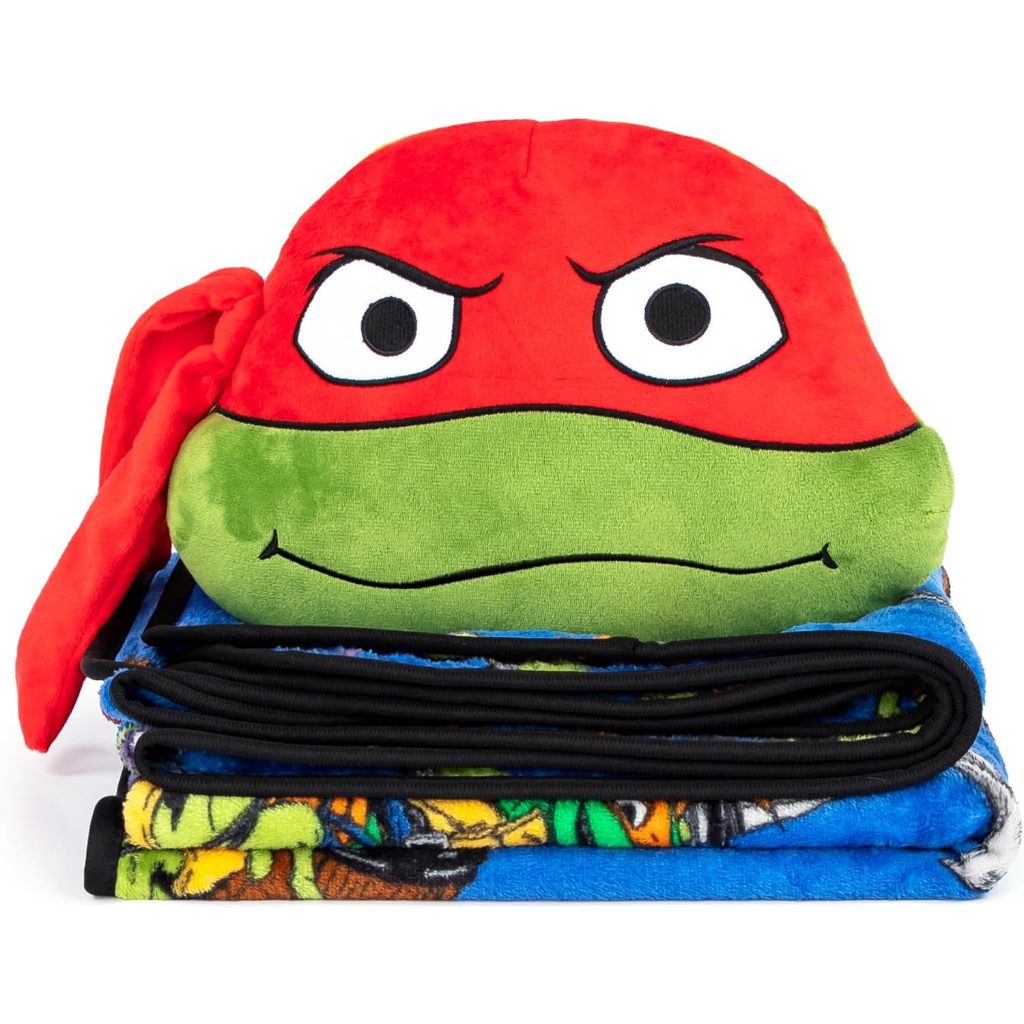 預購🚀美國正貨🚀 美國專櫃  Ninja Turtles 忍者龜 棉被  兒童 小枕頭 抱枕 娃娃 玩偶