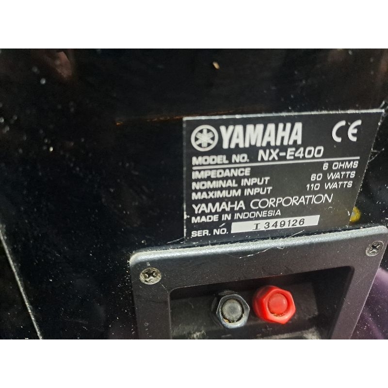 日本山葉 YAMAHA NX E400 環繞 吊掛喇叭 書架喇叭 二音路 黑色鋼琴烤漆~有連號
