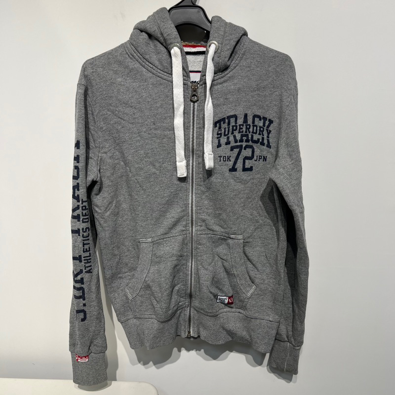 老麥嚴選 Superdry 極度乾燥 長袖連帽外套 灰色 二手 男生S號 CJ0405V