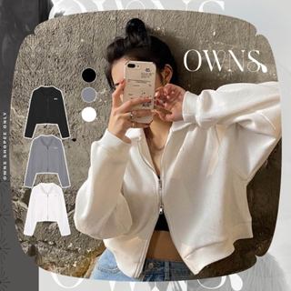 🥀旺斯女孩🥀歐美翻領拉鍊短版衛衣薄衛衣薄長袖雙拉鍊外套百搭長袖上衣黑色灰色白色短款衛衣外套