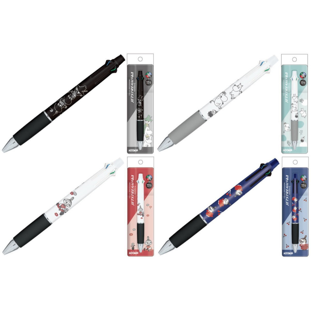 (日本製) Uni 三菱 Jetstream 4色原子筆+自動鉛筆 多功能 4+1筆 嚕嚕米 小不點 油性 0.5mm
