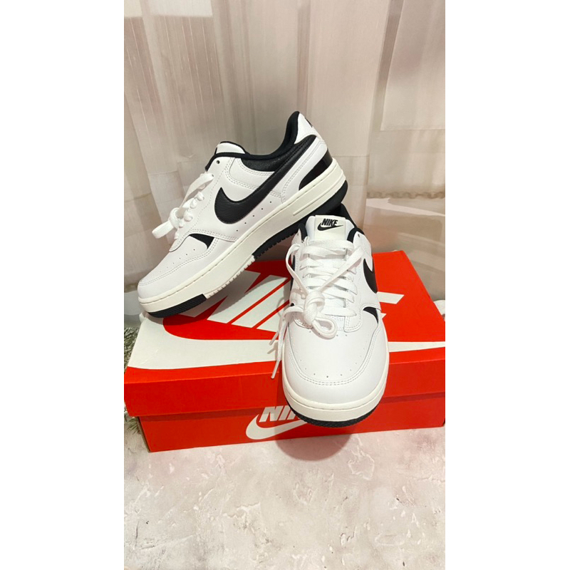 👟 Nike Gamma Force White Black 女 黑白 網美款熊貓鞋 休閒鞋 DX9176-100