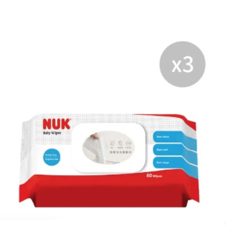 NUK濕紙巾含蓋80抽x3包超商限2串