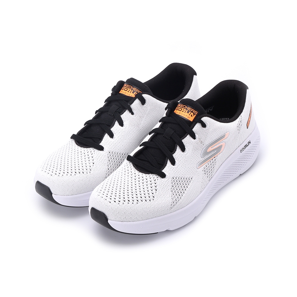 SKECHERS GO RUN ELEVATE 綁帶運動鞋 白黑 220330WTBK 男鞋