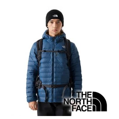 【THE NORTH FACE 美國】男雙面羽絨保暖連帽外套(FP700) 『海軍藍/黃』NF0A83OM 戶外 露營