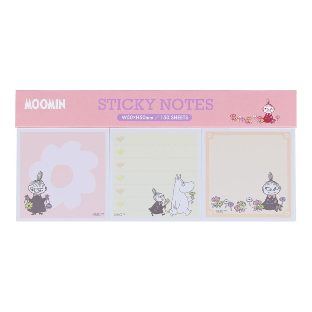 sun-star 日本製 Moomin 方形彩色便條紙 彩色便箋 嚕嚕米 小美 UA72405