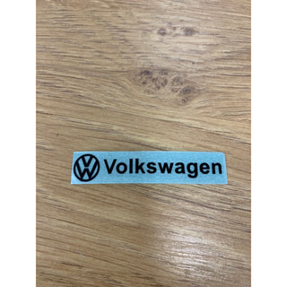 福斯 VW 貼紙，黑色內裝金屬貼紙，黑色車身金屬貼紙