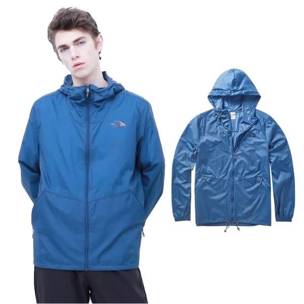 【北臉 The North Face】L零碼7折》男 款輕量防潑連帽防風外套.WindWall 防曬夾克 風衣_49A1