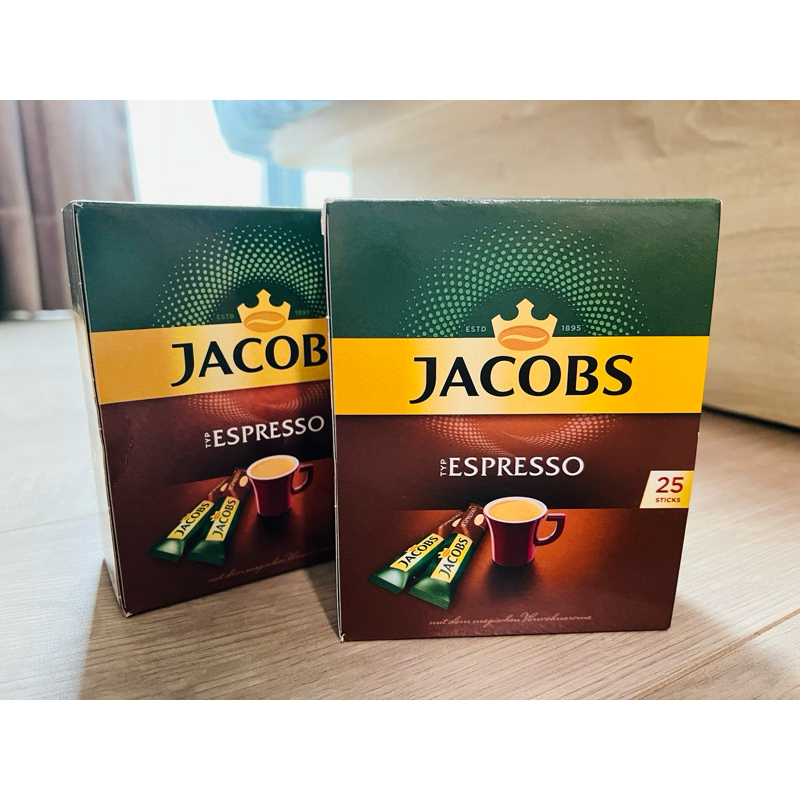 【現貨】德國代購🇩🇪 JACOBS espresso 無糖即溶濃縮純黑咖啡 1.8gx25條