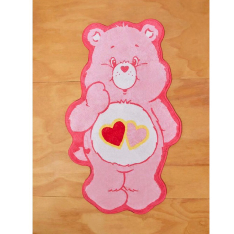 Care Bears 彩虹熊  愛心熊 💗粉紅熊造型 地墊 腳踏墊 小地毯