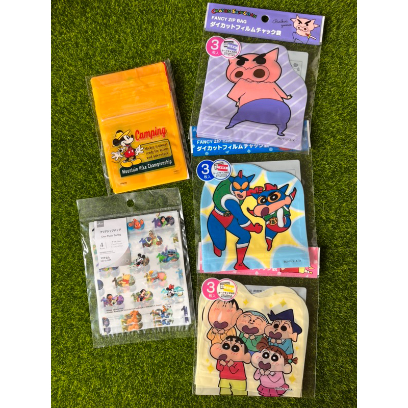 現貨 日本 🇯🇵 大創daiso迪士尼100週年 米奇 蠟筆小新 動感超人 小物收納夾鏈袋