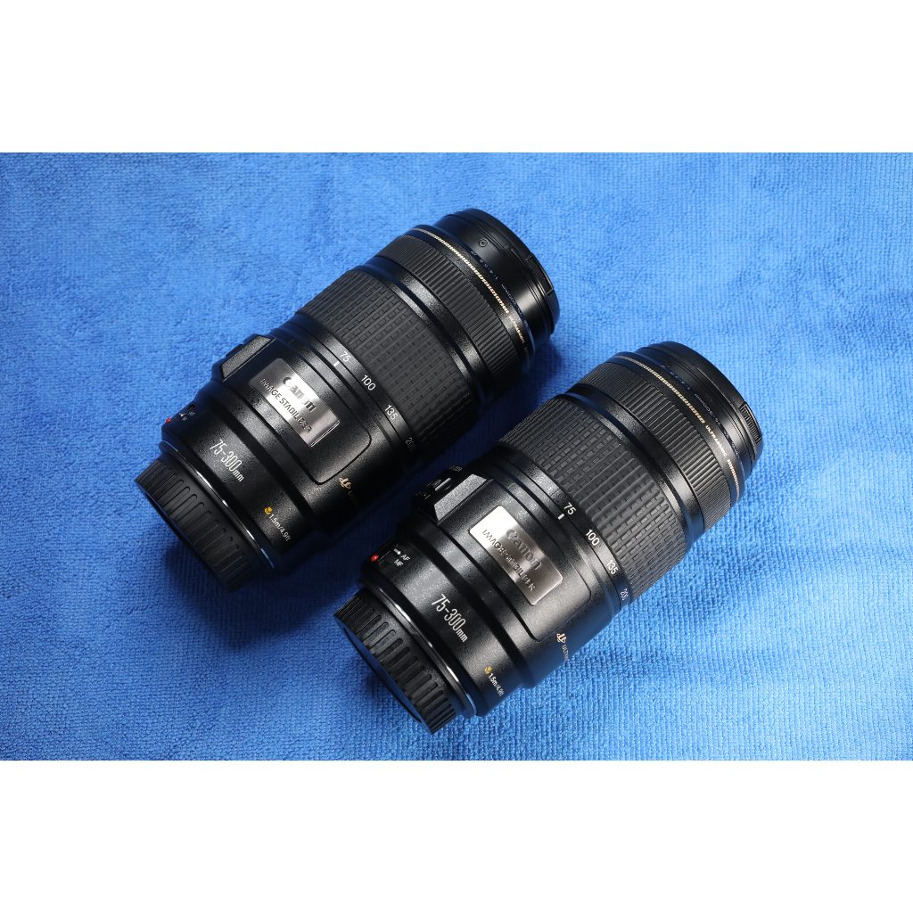 Canon EF 75-300mm f4-5.6 USM IS 第I代防手震鏡頭，鏡片無霉無傷功能都正常～