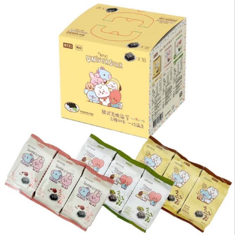 雋品 HiBs BT21 韓式岩燒海苔小包裝禮盒