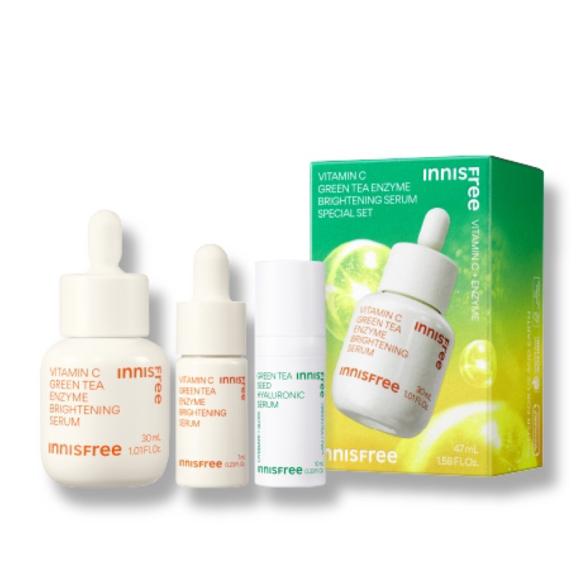 innisfree 維他命C淨亮精華組