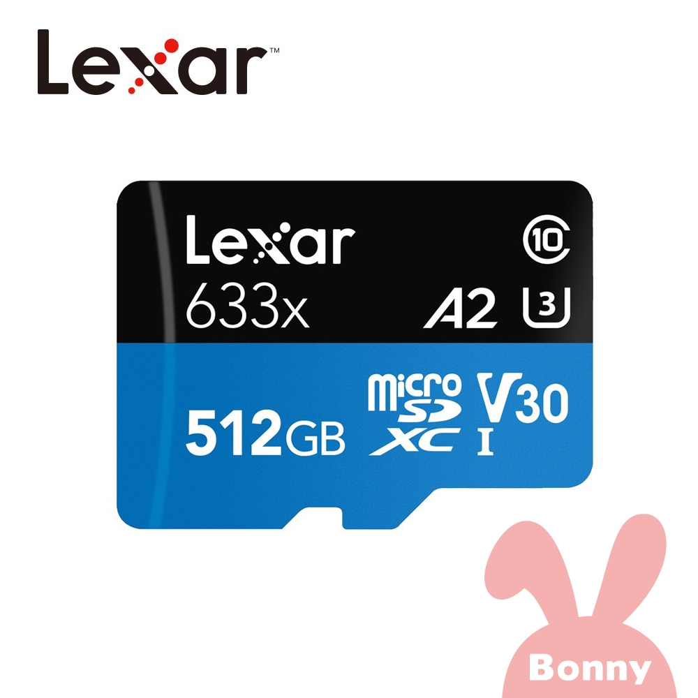【Lexar】High-Performance 633x microSDXC UHS-I 記憶卡-512G 台灣公司貨