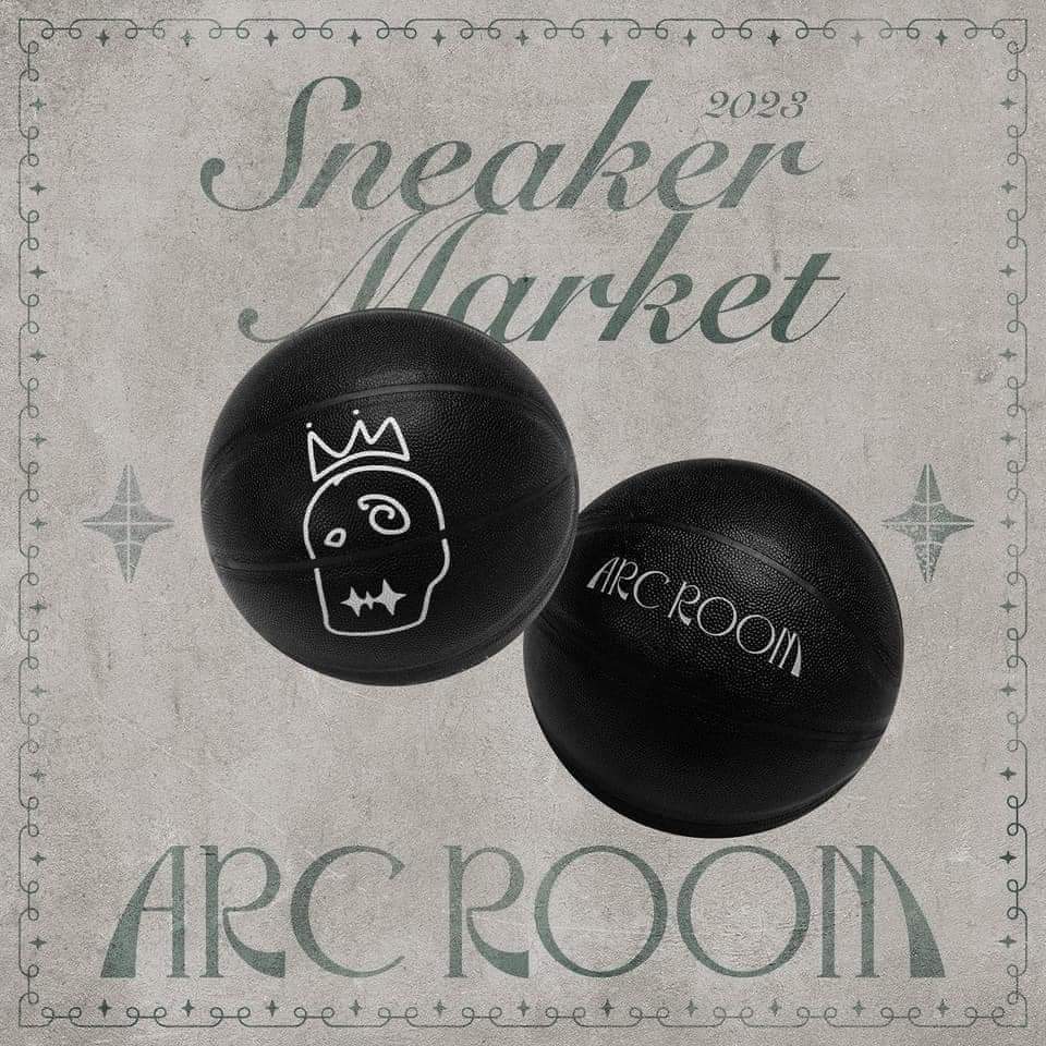 （現貨）ARC ROOM ARCROOM BASKETBALL 黑色 塗鴉 造型 籃球 新品 潮牌 潮流單品