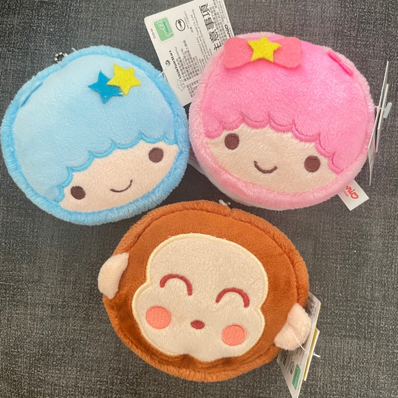 「新品一組價」三麗鷗 Sanrio 雙子星 淘氣猴 馬卡龍吊飾 毛絨玩具掛飾 小禮物 Little Twin Stars