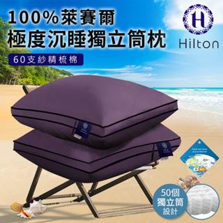 【Hilton希爾頓】國際精品萊賽爾60支紗面料100%極度沉睡枕