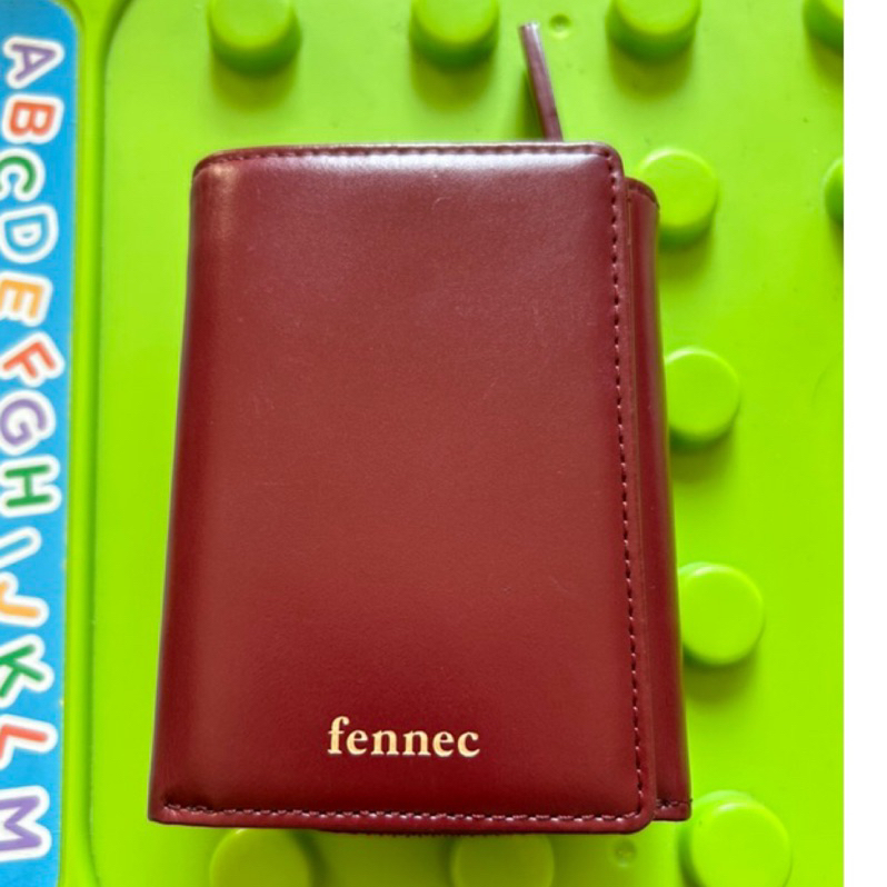 韓國Fennec  三折短夾 TRIPLE POCKET -  巧克力棕紅 / WINE