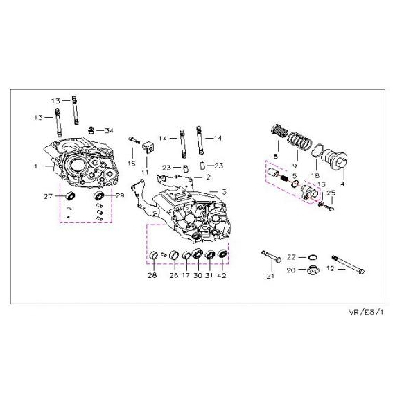 材料王⭐哈特佛 雲豹150.VR150.小雲豹 原廠 曲軸箱墊片