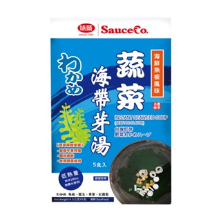 【味榮】即食海帶芽湯-海鮮魚板風味4.1g×5/盒(隨身包)