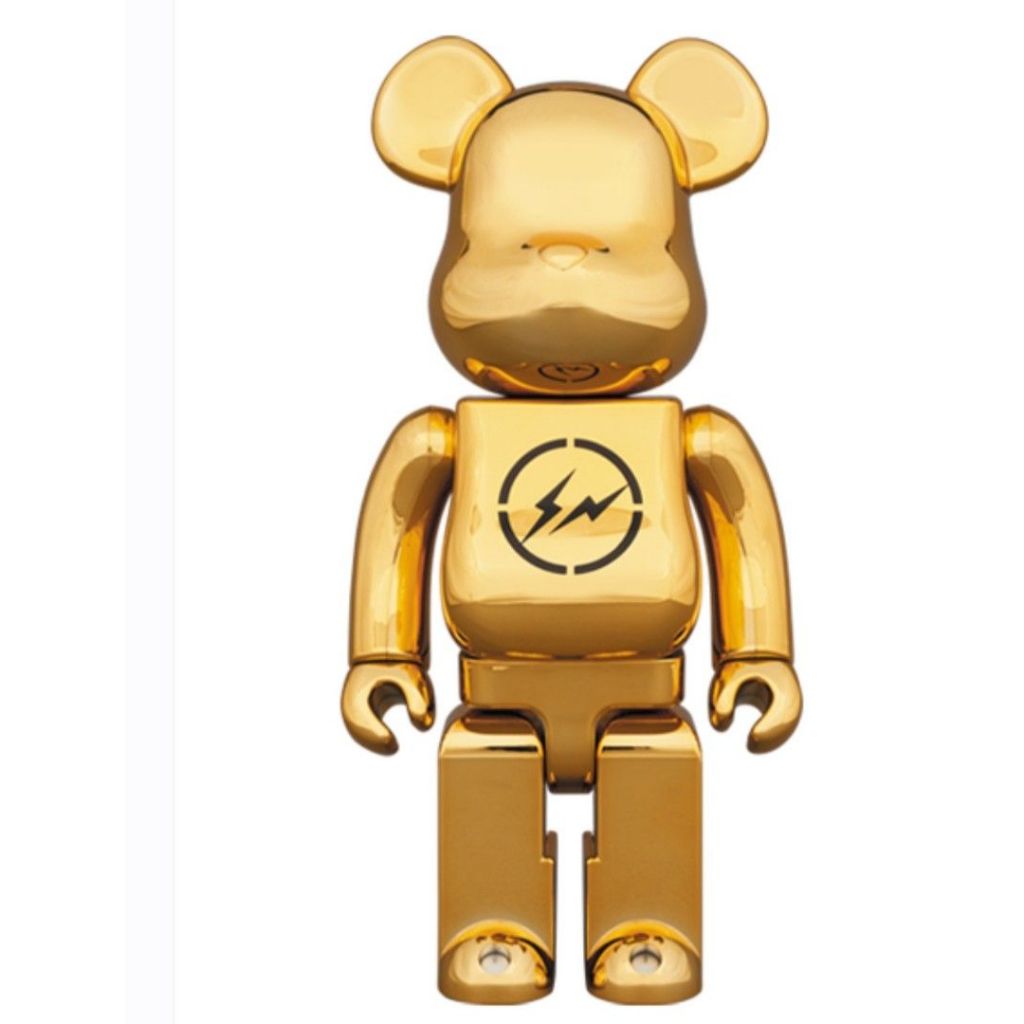 400% BE@RBRICK  The Conveni x Fragment Gold 金色款 庫柏力克熊 限量正品