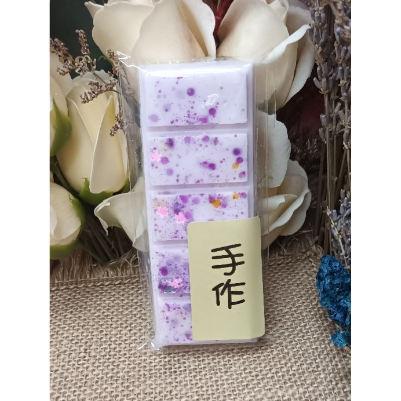 時雨手作香薰🕯️藍風鈴｜清新花香調｜香氛融蠟塊｜手工｜100%天然大豆蠟