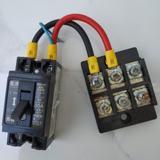 Panasonic小型漏電斷路器 熱水器 漏電斷路器110-220V兩用30A 二手正常