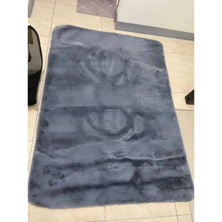 HOLA hola 日本技術 AIRFit 柔絲舒壓水洗地毯 可水洗科技釋壓地毯120x160灰 絨毛地毯 床邊毯