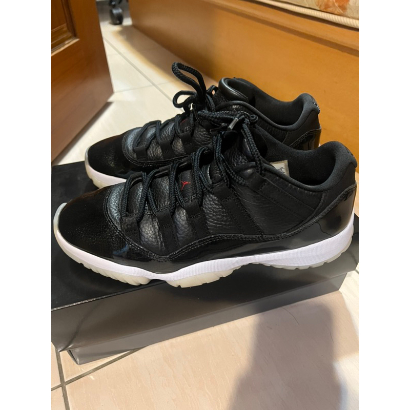 Air Jordan Retro Low 72-10 us9.5 aj11黑白 台灣公司貨 8.5成新