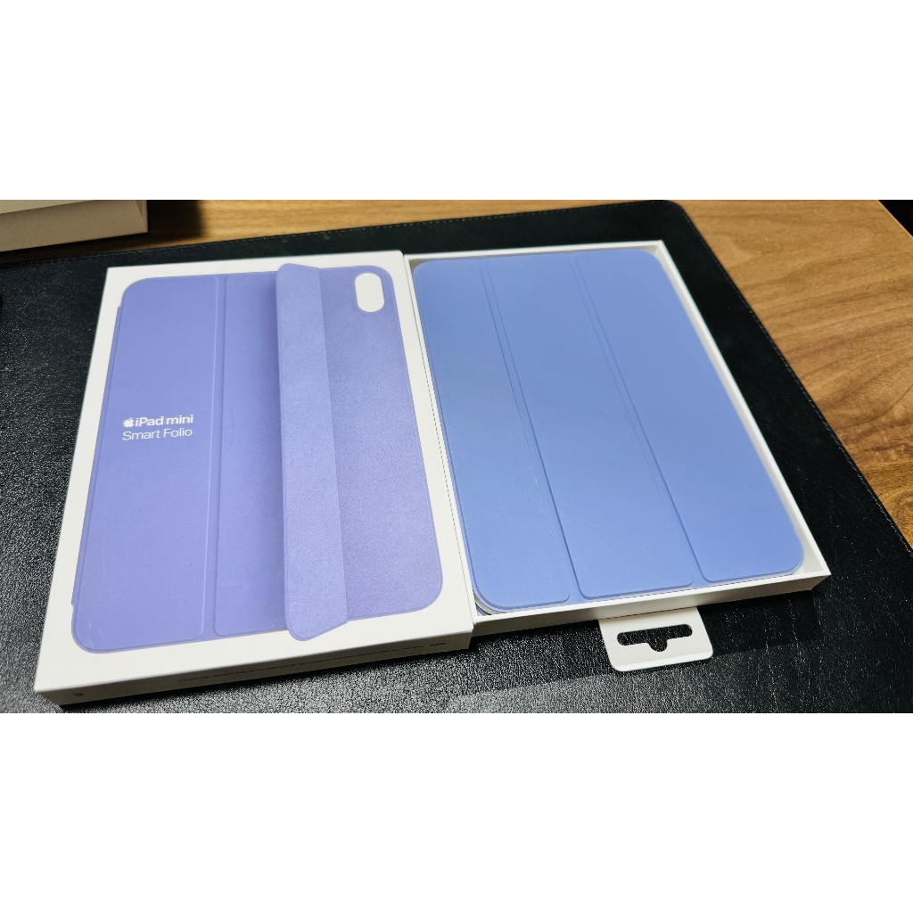 [近全新] Apple iPad mini 6 smart folio 聰穎雙面夾(英倫薰衣草色)