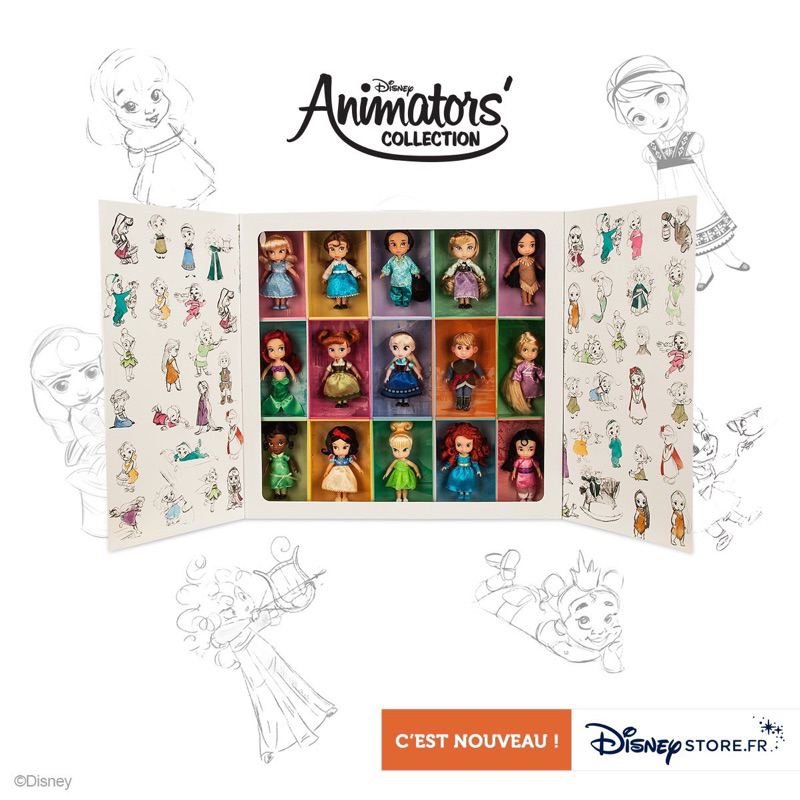 《迪士尼》限時特賣 迪士尼動畫師系列 絕版 Disney 公主系列 娃娃 組合 可分期