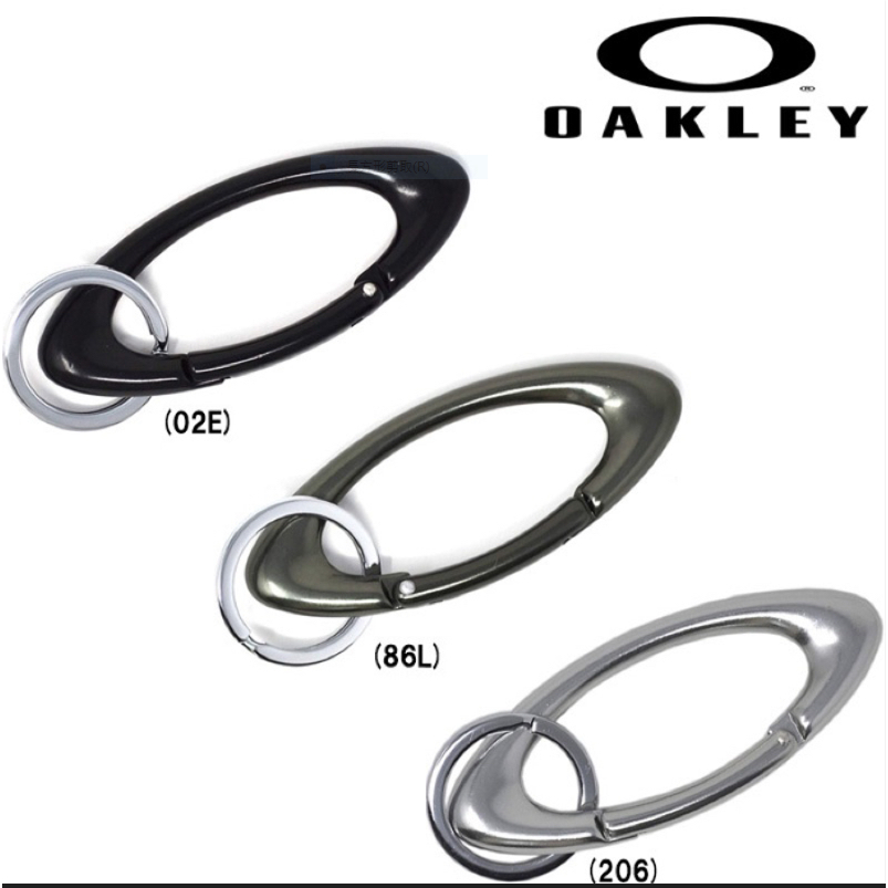 日本限定 OAKLEY Essential Icon Carabiner 黑色 金屬鑰匙圈