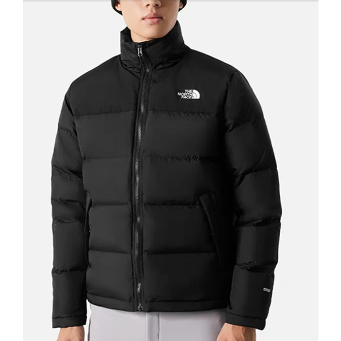 The North Face 北面 男 防潑水 保暖 舒適立領羽絨外套 黑