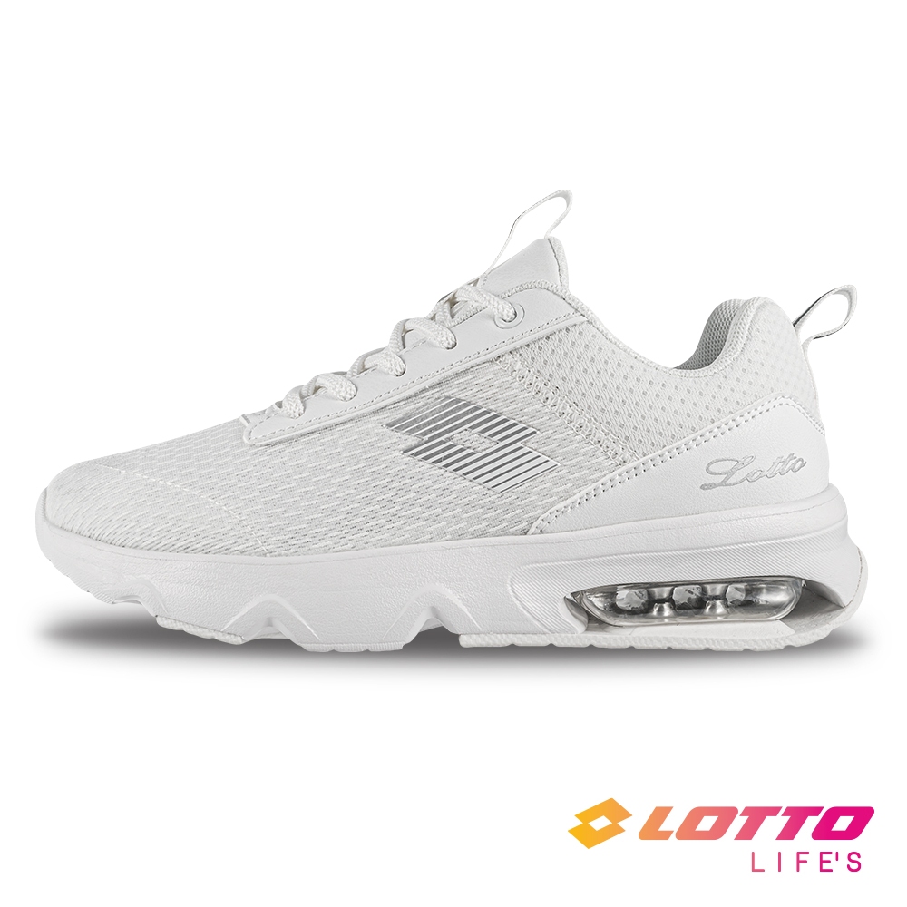 【LOTTO 義大利】女 ARIA' Lite 氣墊跑鞋(雪鹽白-LT3AWR9069)