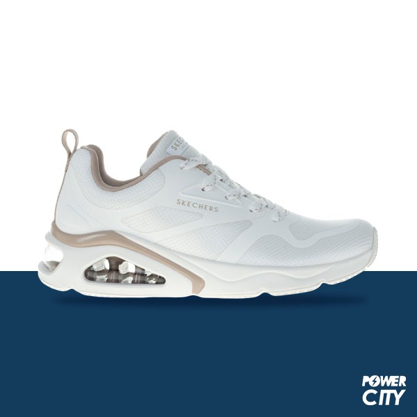 【SKECHERS】TRES-AIR 休閒鞋 運動鞋 氣墊 白 女鞋 -177421WHT