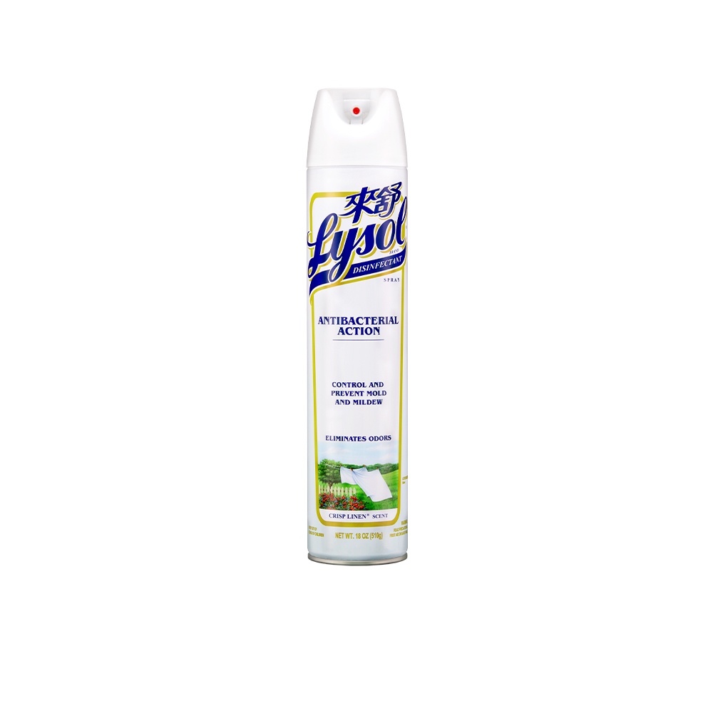 Lysol來舒噴霧抗菌清潔劑-清爽亞麻 一箱6入組