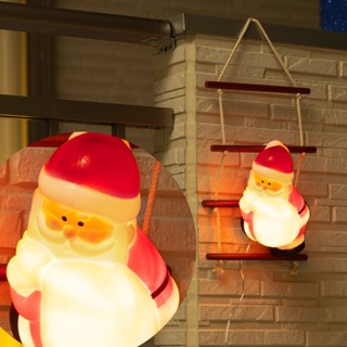 PinkLoveJapan~日本購回~爬梯 聖誕老人 聖誕燈 串燈 LED燈 照明燈 外牆燈 戶外燈 裝飾燈 大型裝飾