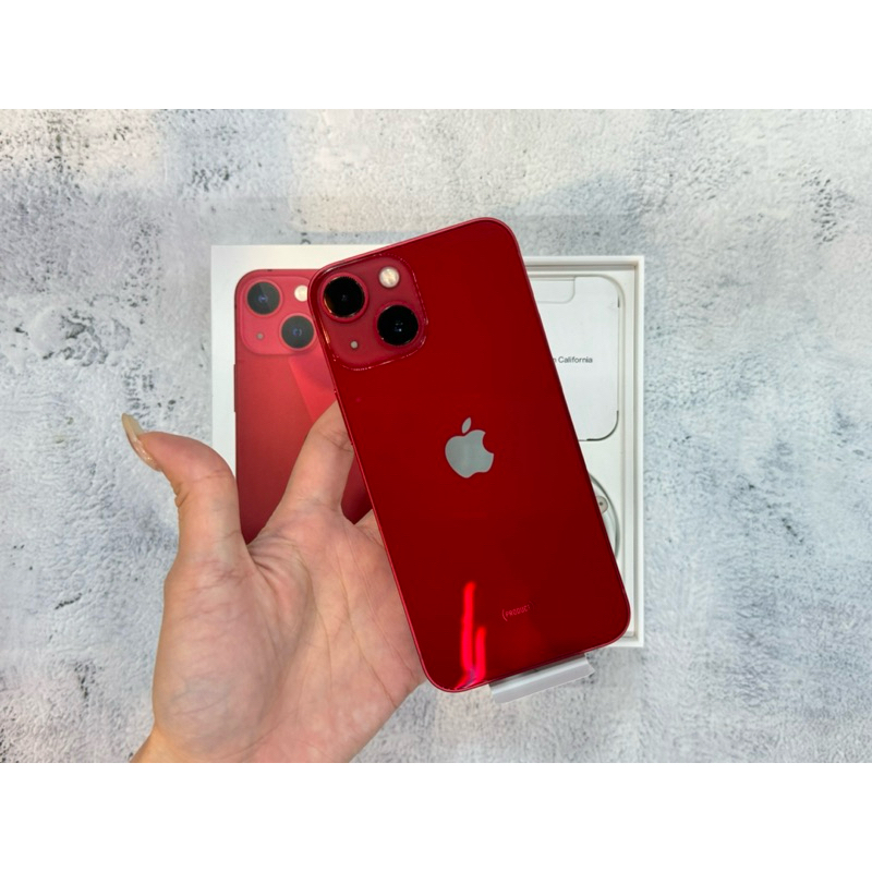 最高折＄5000♠️福利機 iphone 13 mini 128G  紅色 台灣貨 100%