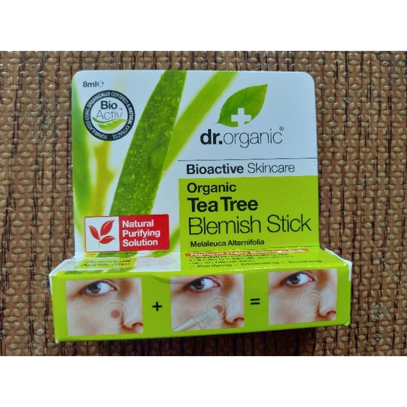 現貨🇬🇧英國Dr.Organic 丹霓珂 活性有機茶樹淨膚修護棒/隨身棒
8ml