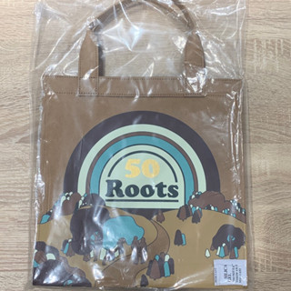 ｜全新｜Roots 50週年限定 水洗牛皮紙 環保提袋 手提袋 購物袋