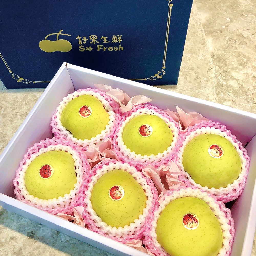 【舒果SoFresh】36s日本青森TOKI水蜜桃蘋果_6入禮盒(6顆/1.8kg) 日本青森縣 水蜜桃蘋果 禮盒