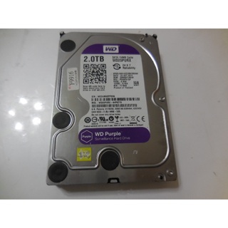 WD 紫標~3.5吋硬碟~2TB(2000GB)~型號WD20PURX-64P6ZY0 <拆機良品> <181>